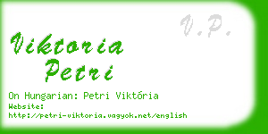 viktoria petri business card