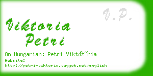 viktoria petri business card